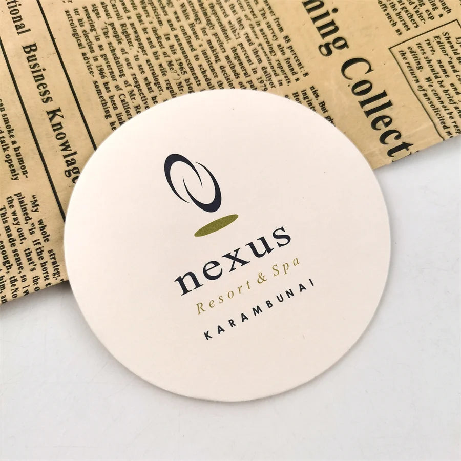 Eco-Friendly Custom Made Round Absorbent Drink Beer Coasters Blank Bulk for Hotel Amenities or Gifts