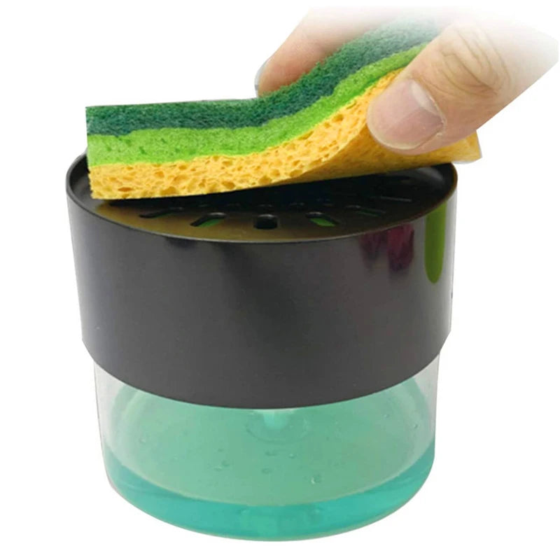 3-in-1 Kitchen Sink Organizer  Dishwashing Sponge Caddy with Soap Dispenser Pump  Countertop Holder
