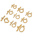Wholesale Stainless Steel Jewelry Making Component 18K Gold Plated Irregular Oval Heart OT Clasp for Jewelry  Making