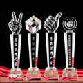 Cheap Custom K9 Crystal Craft Gifts Glass Awards Wholesale Crystal Glass Awards Trophies