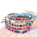 Wholesale Fashion Indian Double-Sided Embroidery Colorful Cotton Thread Adjustable Friendship Bracelets