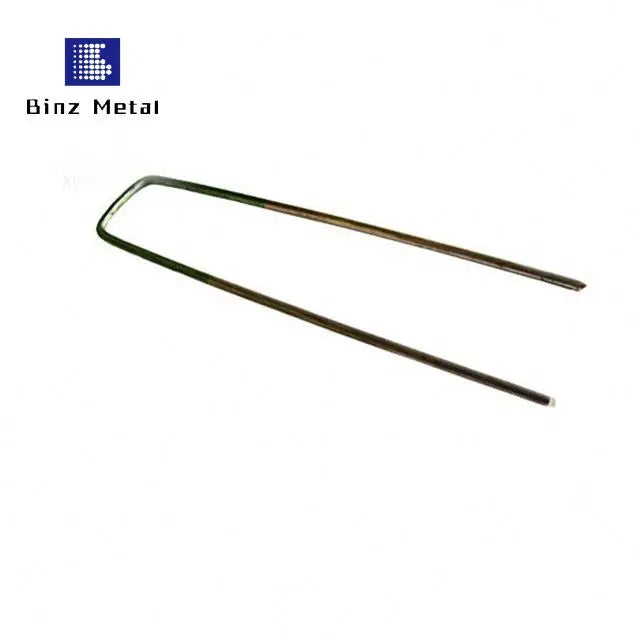 50 Pcs 200pcs 6 Inch U Shaped Steel Ground Garden Stakes Sod Staples Pins Pegs for Netting Vegetables Fleece Fence Plants