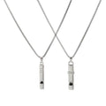 Personalized Punk Fadeless Alloy Meditation Breathing Anti Anxiety Whistle Necklace Unisex Jewelry