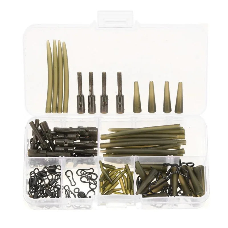 Carp Accessory Combination D Carp Fishing Tackle Kit Fishing Swivels Pin Rubber Tube Accessories