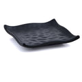 Factory-direct Unbreakable Restaurant Food Grade 6 Inch Black Square Melamine Dessert Plate
