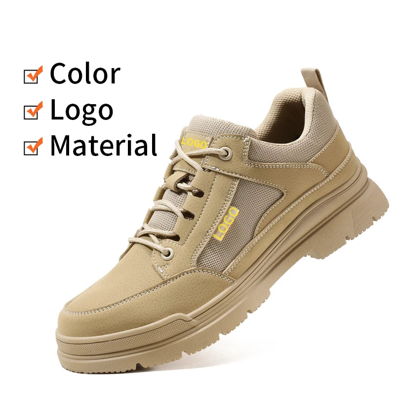LANOUDUN Lightweight Anti-slip Function Factory Price European Standard Steel Toe Safety Shoes for Work