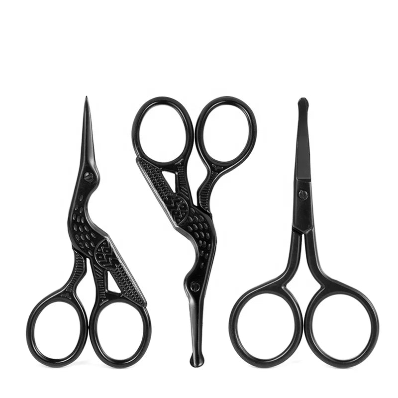 Eliter Hot Sell Fast Dispatch Black Stainless Steel Cuticle Scissor Professional Scissors Eyebrow Scissors Bird