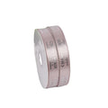 Factory Wholesale Custom Wire Edged Valentine's Day Wired Gold logo pink Satin Ribbons Gift Wrap Roll