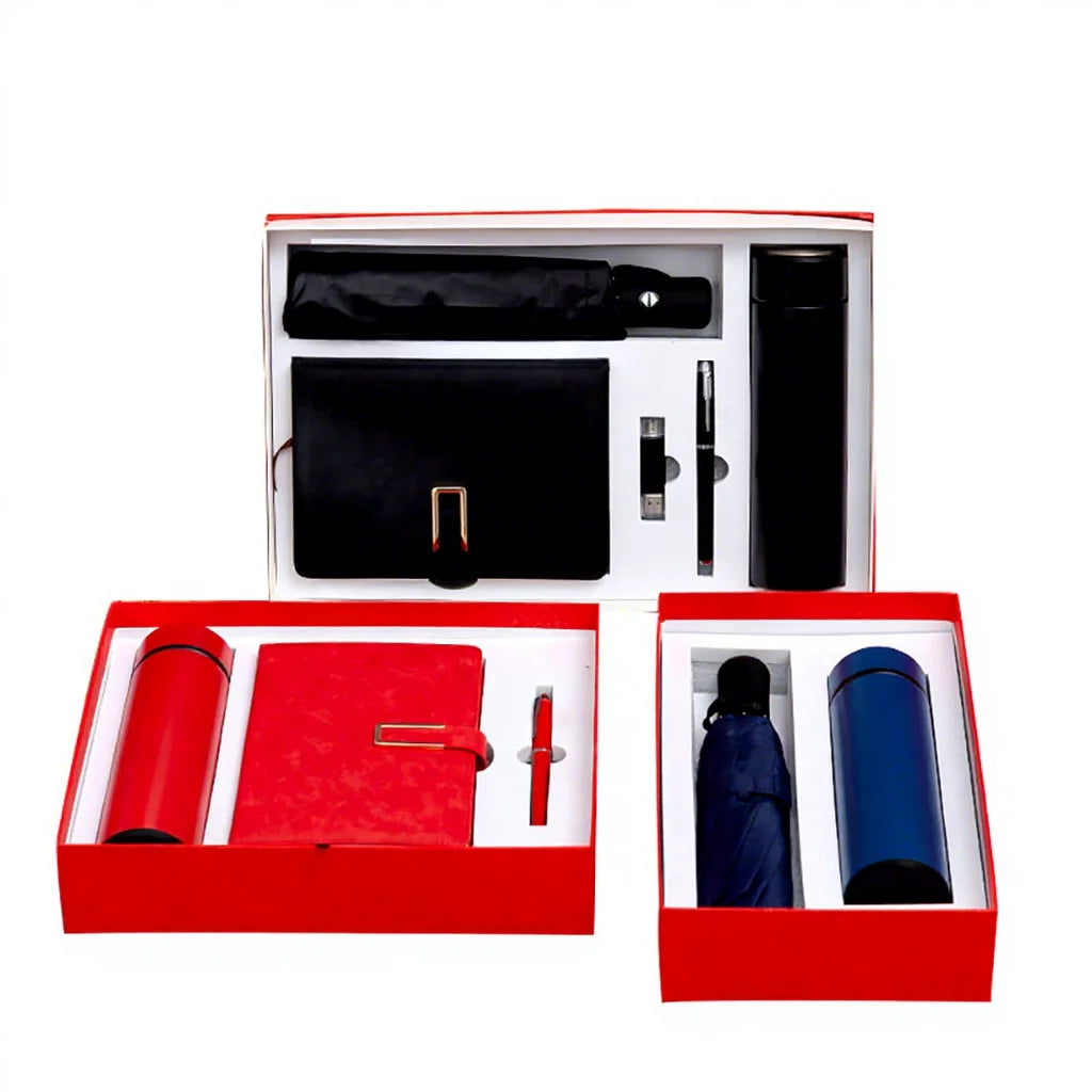 AI-MICH Promotional Cooperative Personalized 3 in 1 Gift Set Business Advertising Customized Business Print Logo Gift Sets