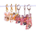 Custom Printed Kpop Holographic Metal Keychains Acrylic Clear Colour Cartoon Style UV Printed Llaveros De Metal