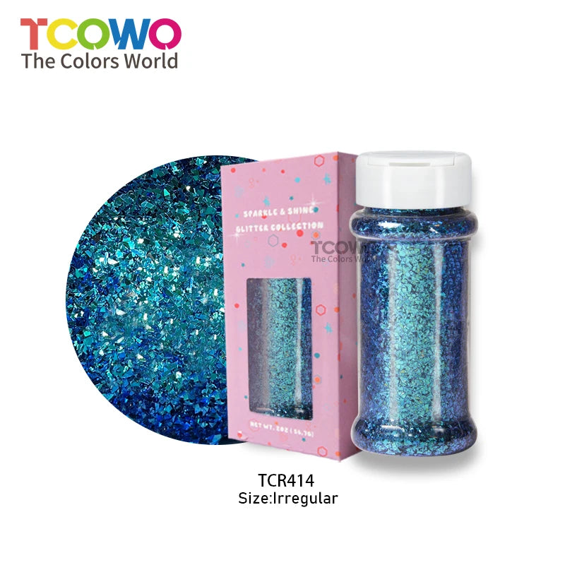 Chameleon Flake Shaker Mix Color Changing Glitter for Festival Decor Cosmetic Grade with Sequins and PET Ingredients for Xmas