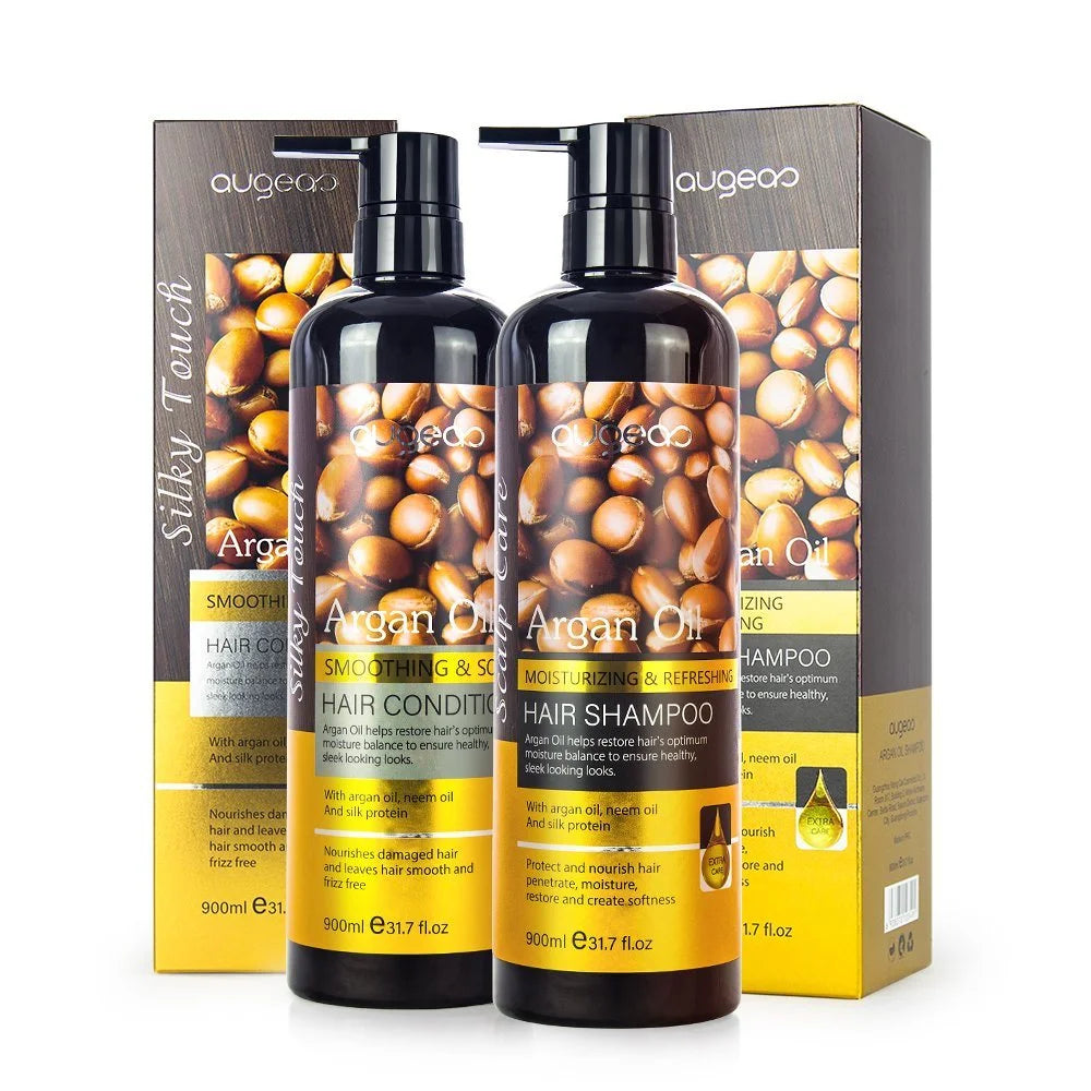 Fast Shipping in Stock Best Wholesale Professional Sulfate Free Hair Growth Argan Oil Shampoo and Conditioner