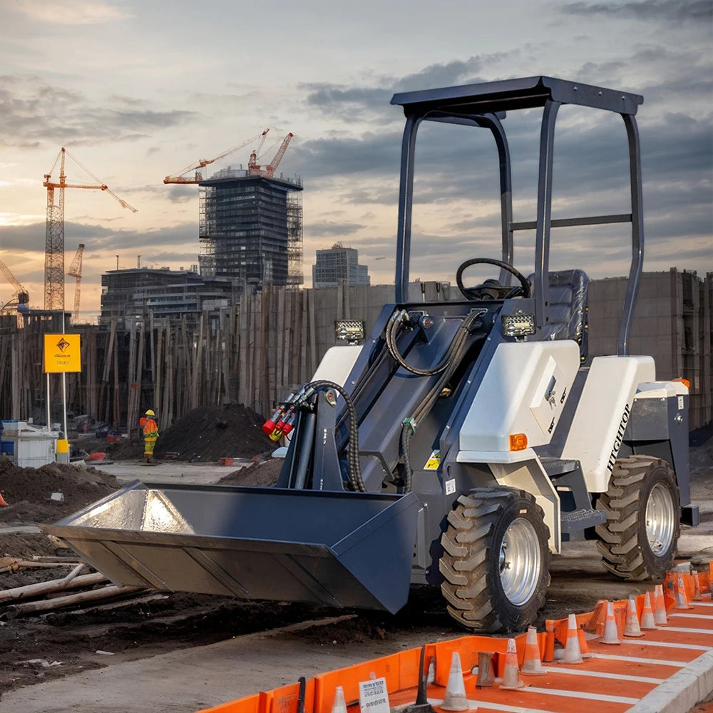 New HTL28 Compact Wheel Loader Earth-Moving Articulating Mini Front End Skid Steer Loader with CE/EPA Approval
