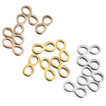 Wholesale Stainless Steel Infinity Pendant Double Hanging Figure 8 Connector Bracelet Necklace DIY Accessories Jewelry