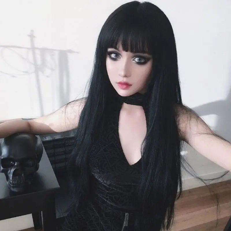HZ Hot Sale Deep Part Lace Front Synthetic Hair Wig Human Hair Pre-Plucked Hairline Dream Beauty Woman Girl