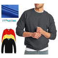 Custom Autumn Winter Sweatshirts Cotton Fabric With Fleece Inner Men's Pullover Crew Neck Sweaters