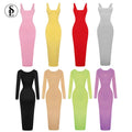 Women Dress Custom Sexy Lady Bodycon Long Soft Rib Drapey Long Slip Dress Maxi Casual Shapewear Long Maxi Dress Women