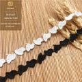 Computer Embroidery Lace Trim Water Soluble 100% Polyester Lace for Clothing Sofa Shoes Accessories