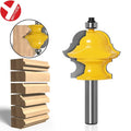 1/2" (12.7mm) and 12mm Round Shank Router Profile Bit Double Carbide Blades Used for Wood Profile Forming Cabinet Molding Cutter