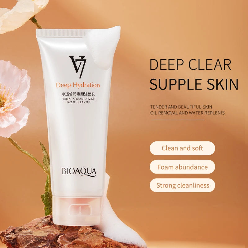 Private Label BIOAQUA Beauty Products Refreshing Without Makeup Cleansing Milk Deep Limpid Facial Cleanser