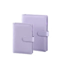 A6 Pu Leather Cash Planner Binder Envelopes With Custom Budget Zipper Folder Bag Binder for Money