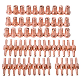 Startnow 60PCS PT-31 40A Plasma Nozzle Long Electrodes Torch Kits for PT31 LG40 Plasma Consumables Cutter Accessories