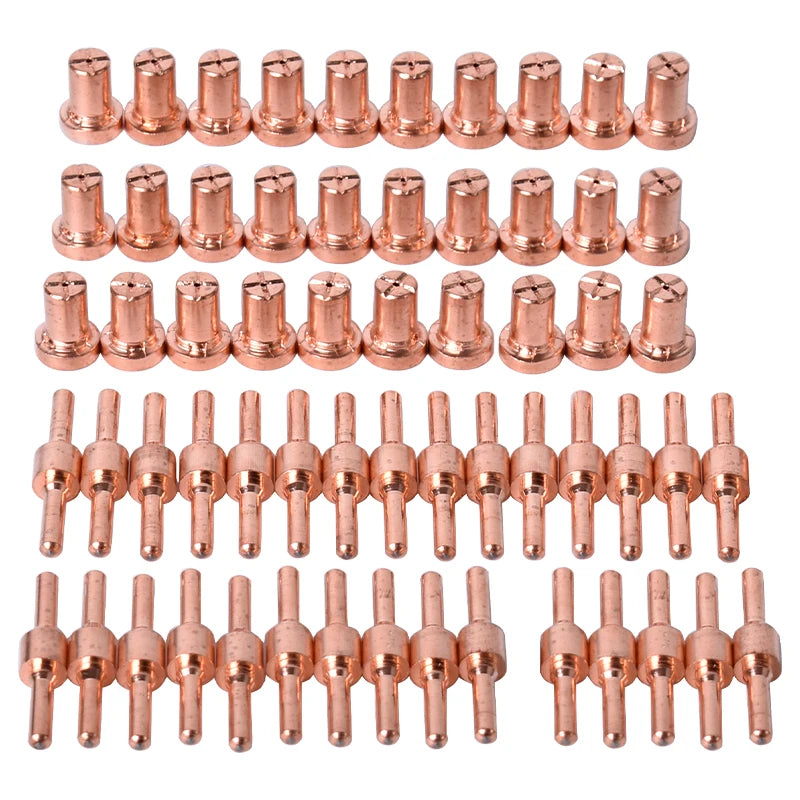 Startnow 60PCS PT-31 40A Plasma Nozzle Long Electrodes Torch Kits for PT31 LG40 Plasma Consumables Cutter Accessories