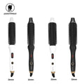 Professional Anti-Scald Electric Hair Straightening Brush with PTC Fast Heating 26mm/32mm Hot Comb for Men Plastic Handle