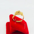 Dubai Gold Couple Style Brave Ring Brass Gold Plated Brave Ring Vacuum Plating Gold Male and Female Opening Decoration