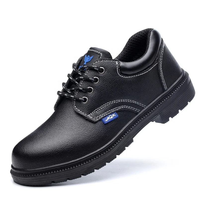 GUYISA the Factory Direct Supplier Cowhide Leather Anti - Hit CE Steel Toe Safety Shoes Fast Delivery