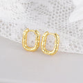 REETI 925 Sterling Silver Earrings  U Ellipse Drop Earrings for Women Gift Earings Fashion Jewelry