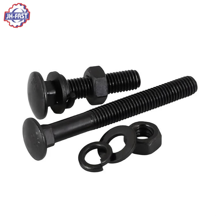 Custom Din 603 Steel Stainless Carriage Bolts M3-M10 25-35mm Zinc Finish Mushroom Head Square Neck Bolts