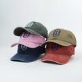 Hot Sale Acid Wash Cotton Fabric Unstructured Dad Caps With Embroidery Logo Factory Custom