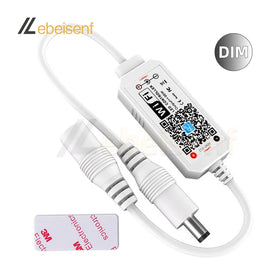 DC 12V 24V Wireless Mini WiFi Remote Control Single Color Smart LED Dimming Controller 2835 5050 5730 LED Strip Light