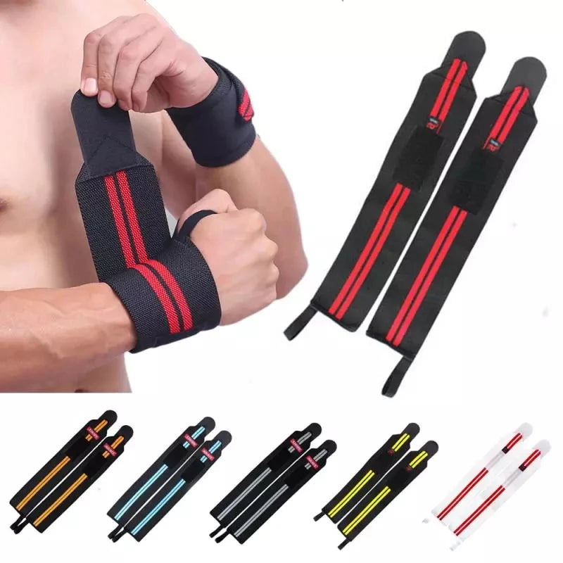 NQ SPORTS Custom Logo Sport Protection Wrist Support Workout Weightlifting Gym Weight Lifting Wrist Wraps for Men
