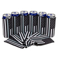 Custom 16oz  Beer Can Cooler Sleeve American Flag Neoprene Can Coozies