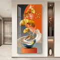Creative Porch Crystal Porcelain Wall Painting Paint with Frame Canvas Art Decor for Home Decor