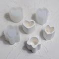 Resin Succulent Pot Mould Hexagon Round DIY Cented Candle Holder Mold Flower Pots Silicone Mold