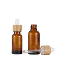 MIG Customization 15ml-100ml Glass Essential Oil Bottles for Skin Care Serum Bamboo Dropper for Facial Cleanser Packaged Carton