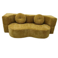 Modern Marsiling Cross-Border Design Integrated Sectional Sofa Bed Three-Seater Corner Compressed Fabric Sponge Living Room