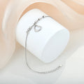 Valentine's Day Jewelry Ball Heart Charm Adjustable Chain Bracelet Heart Lock Pendant Bracelet Women's Jewelry