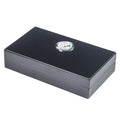 Cigar Accessories Classic Black Small Cedar Wood Cigar Humidor Storage Boxes With Cigar Hygrometer