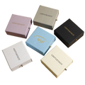 Custom Logo Cardboard Drawer Jewelry Packaging Box Luxury Sliding Travel Ring Earring Necklace Bracelet Organizer Boxes