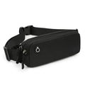 Large Capacity Solid Color Leisure Waist Bag Simple Design Outdoor Sports Fanny Pack for Gym Use