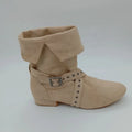 Low Heel 2.0CM Customize Tan Suede Women's High Quality Dance Boots Soft Comfortable Sole Fast Shipping Many in Stock-EVK0009