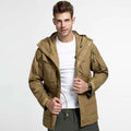 ESDY Outdoor Fabric Jacket M65 Tactical Windproof Hood Waterproof Stand Zipper Autumn Cycling Mountaineering Bike Coat