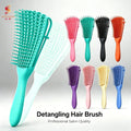 Hot Selling Wholesale Plastic Octopus Comb Eight Rows Curly Hair Brush Vent Detangling Hair Brushfor Women