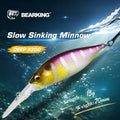 Bearking OEM 70mm 15g Dive 3m Lures Minnow Crank Wobbler Quality Crank Baits