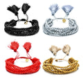Custom Bohemian Miyuki Charm Multi Layered Woven Tassel Bracelets for Women Boho Crystal Seed Beads Bracelets Jewelry Party Gift MegaBDM