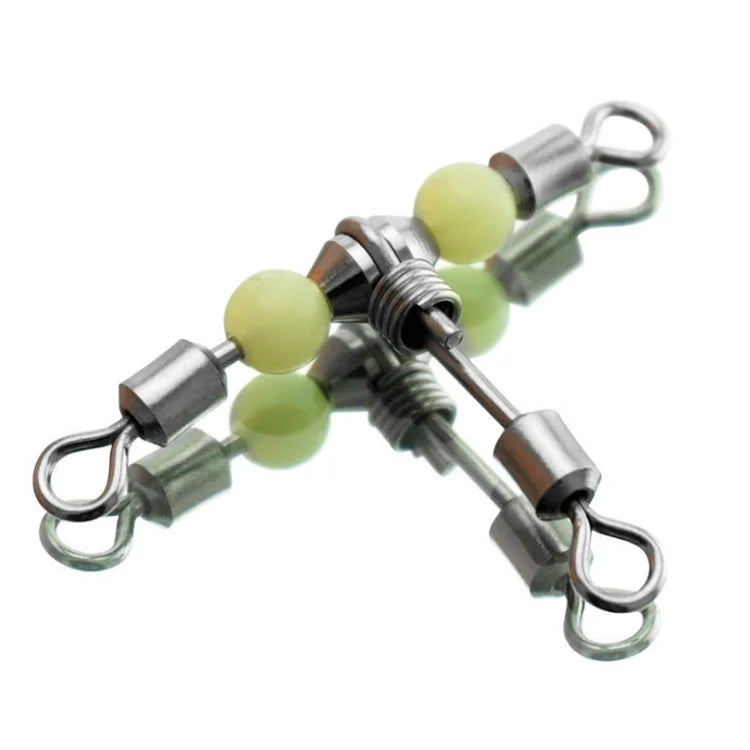 Wholesale Luminous Rolling Stainless Steel Fishing Swivels Universal Saltwater Freshwater
